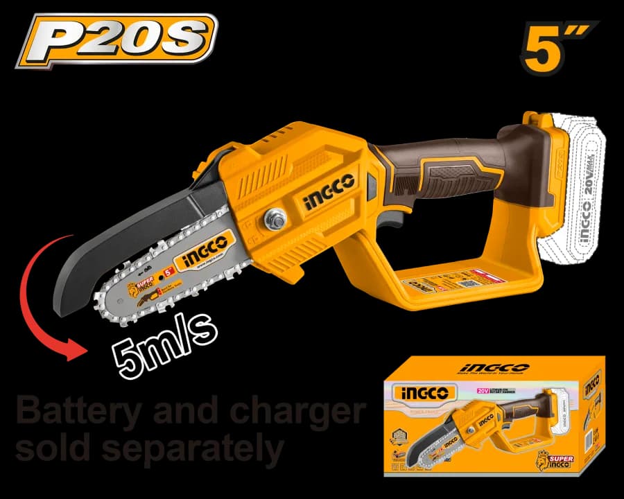 Motosierra Podadora 5'' 20V INGCO