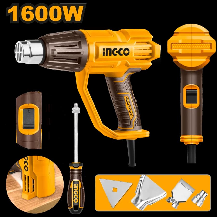 Pistola DE Calor 1600W 50/450/550°C INGCO