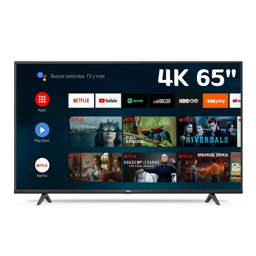 Televisor TV RCA 65" LED 4K (3840*2160) 60HZ Ultra HD HDR Smart Android 11 Google Play – LED65RCA684GT