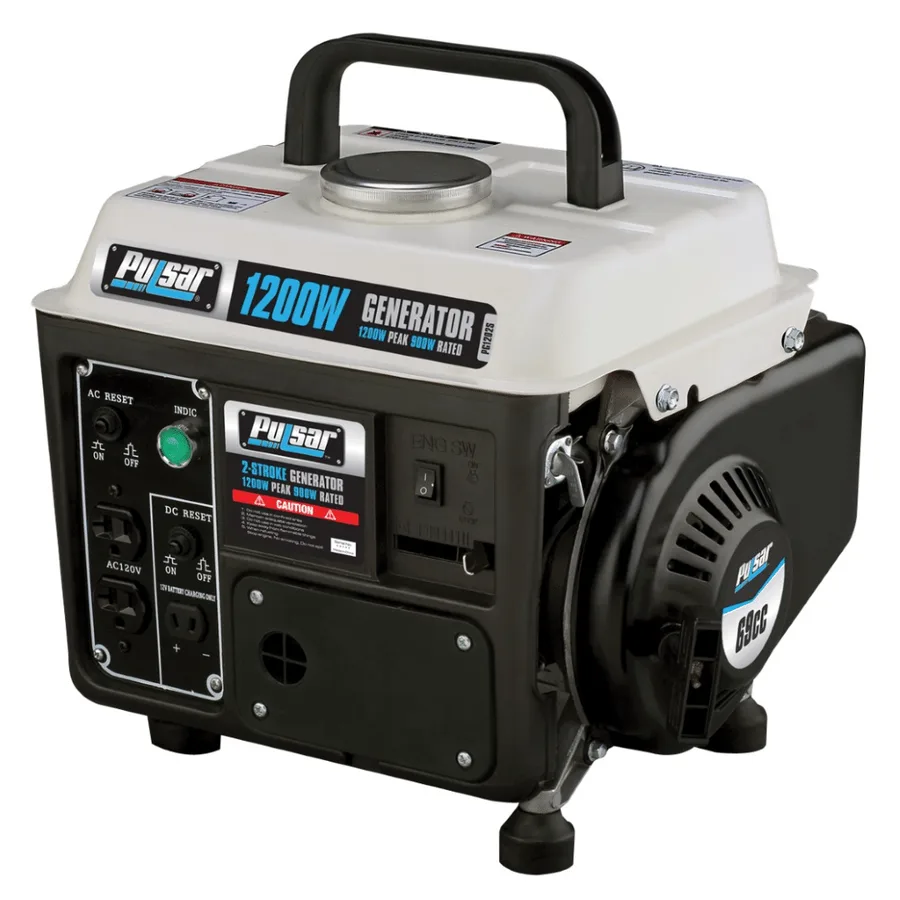Generador Electrico A Gasolina Americano PULSAR 1200 Wts (1.2KW) Portable Gasolina / Aceite 2-STROKE Generator – 814726026530 – PG1202SA 3