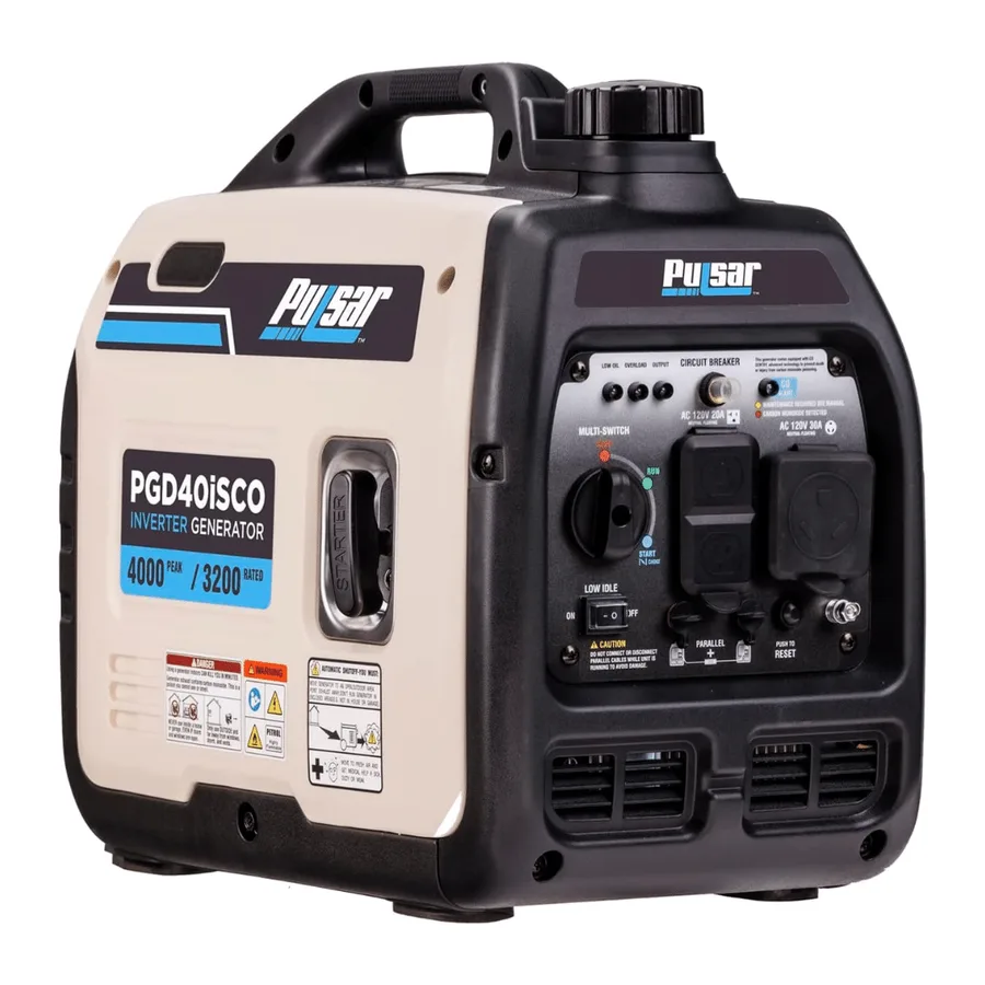 Generador Electrico A Gasolina Americano PULSAR 4000 Watt (4.0KW) (gasolina) (inverter) (silencioso 65DB) Sensor CO Sentry – PGD40ISCO 1