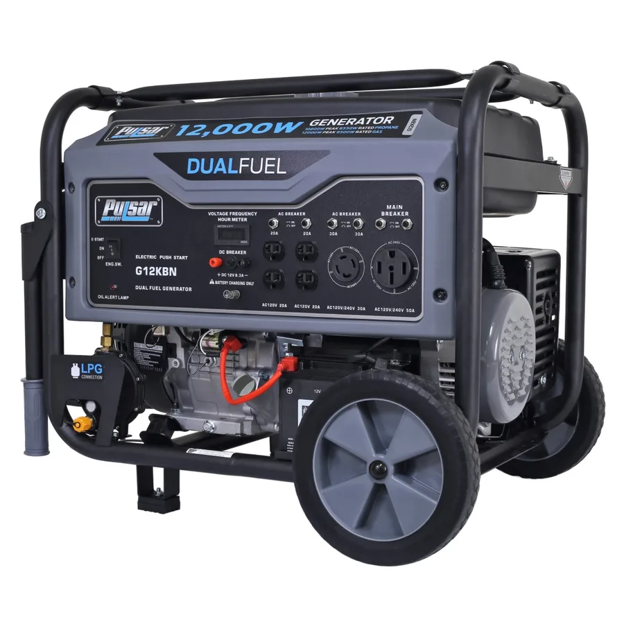 Generador Electrico A Gasolina Americano PULSAR 12,000W (12KW) Dual Fuel (gasolina, Gas Doméstico Y Propano) (epa Certification) (electric S 2