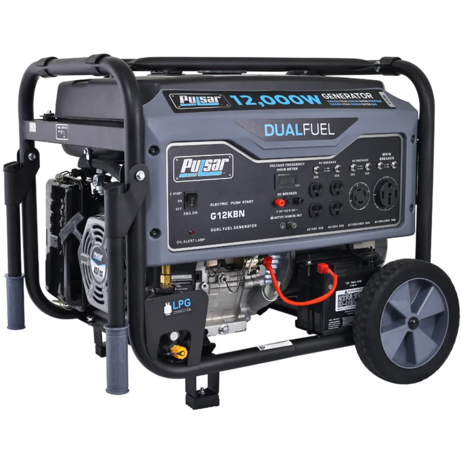 Generador Electrico A Gasolina Americano PULSAR 12,000W (12KW) Dual Fuel (gasolina, Gas Doméstico Y Propano) (epa Certification) (electric S 3