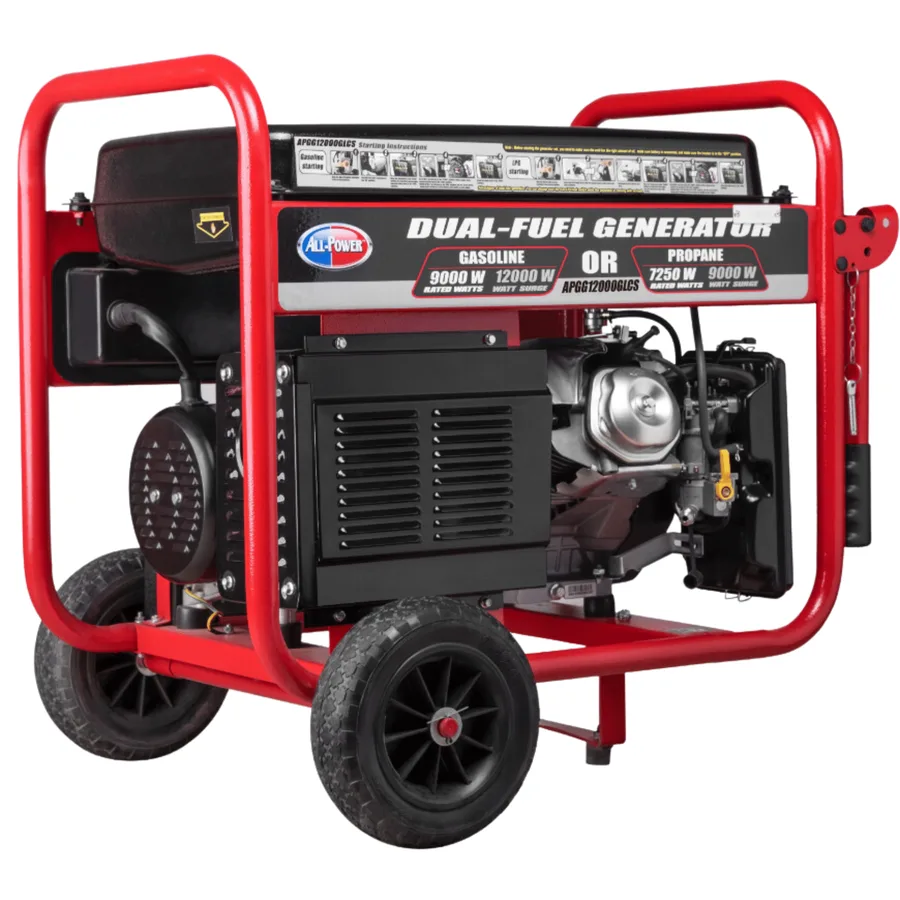Generador All Power 12KW (12.000WTS) Rated 9.000 Con Encendido Electrico Dual Fuel Generator (gasolina, Gas Doméstico Y Propano) – APGG12000 3
