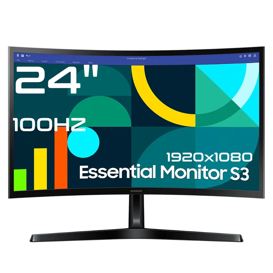 Monitor SAMSUNG 24" LS24D366GANXZA Hdmi/d-sub /curvo FHD 1.920 X 1.080