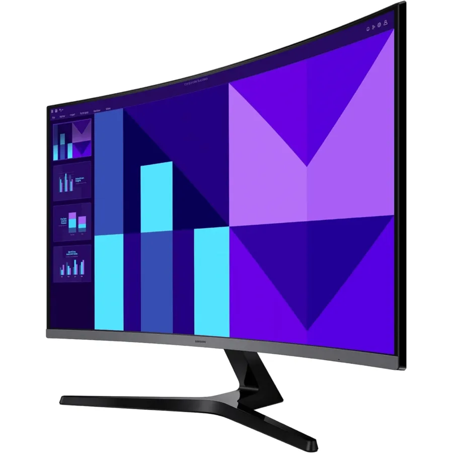 Monitor SAMSUNG 32" Class D396 Curved Full HD 100HZ Refresh 4MS RT D-sub HDMI Grafito – LS32D396GANXZA 2