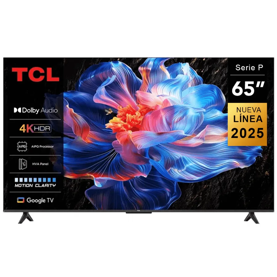 Televisor TV TCL 65" 65P6K LED 4K HDR Smart HDR 10+ Google TV BT 5.0 WIFI USB 3.0 HDMI 2.1