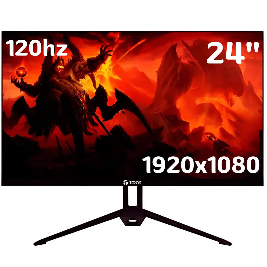 Monitor Teros TE-2415S 24” Plano IPS Gaming 1920×1080 FHD 120HZ – 1MS DP – HDMI – Displayport – TE-2415S