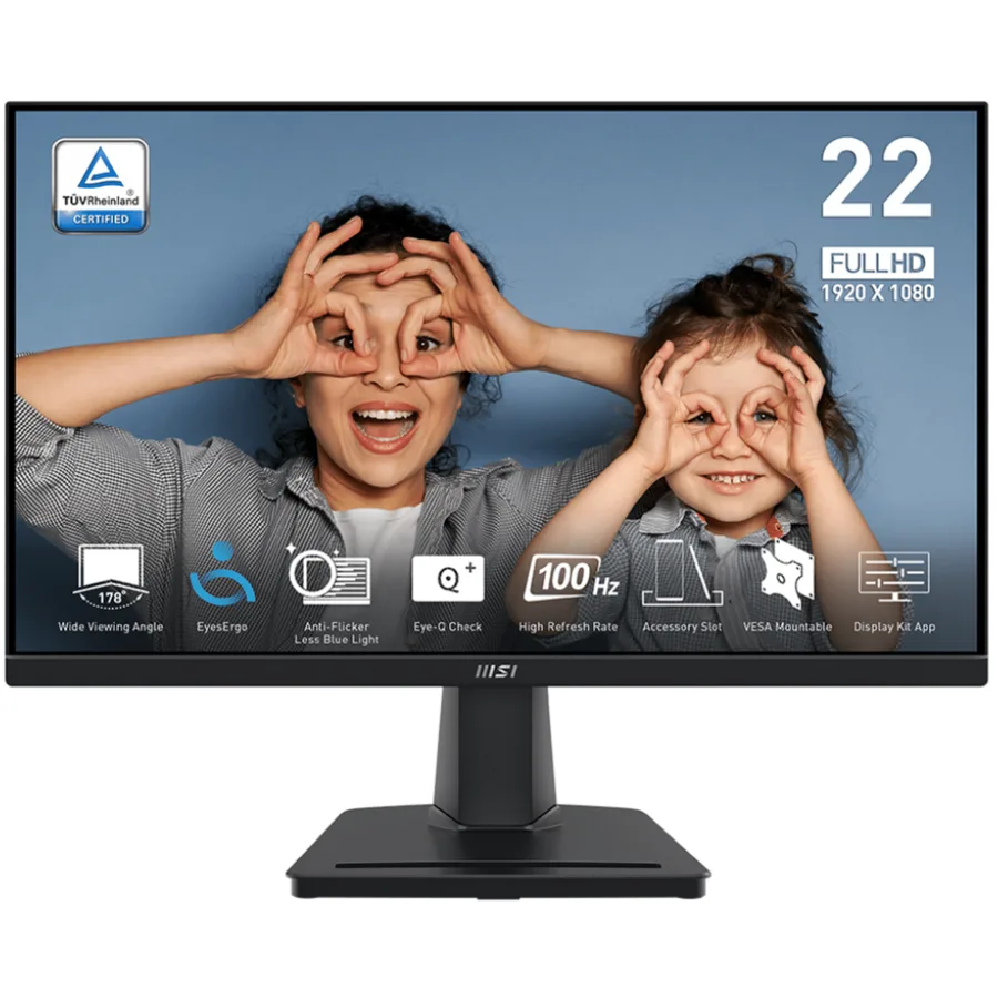 Monitor MSI 21.4" Pro MP225V – 9S6-3PE0CM-003 – 824142383056