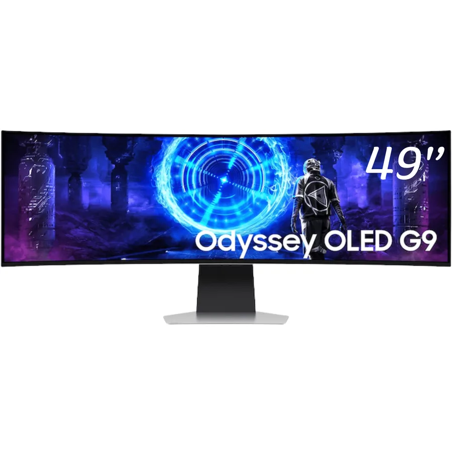 Monitor SAMSUNG 49" Odyssey OLED G9 G95SD Dual Qhd 240HZ Curved Gaming Monitor With Glare Free – LS49DG956SNXGO