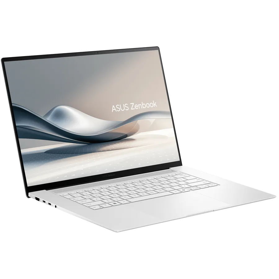 Laptop ASUS Zenbook S 16” 3K OLED Touch Screen Laptop Copilot+ PC AMD RYZEN AI 9 365 24GB Memory 1TB SSD Win 11 Scandinavian White – UM5606W 3