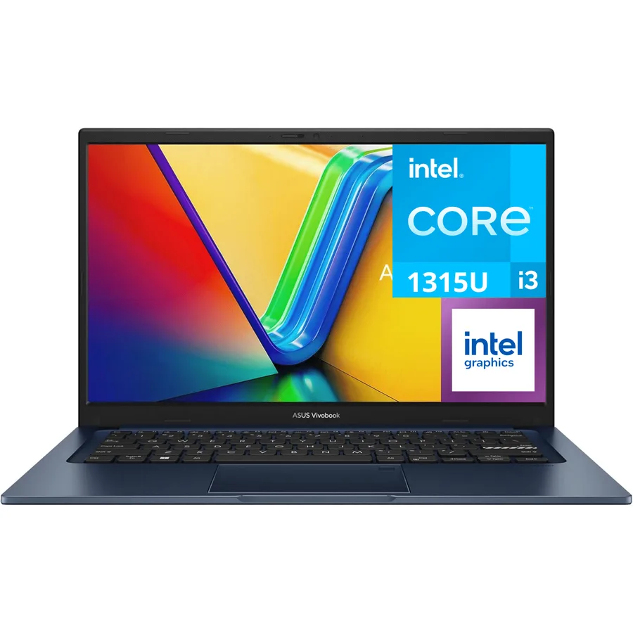 Laptop ASUS Vivobook 14 INTEL Core I3-1315U RAM 8GB DDR4 3200 (expandible Hasta 16GB) SSD 128GB (reemplazable Hasta 1TB M.2) 14” (1920×1080)