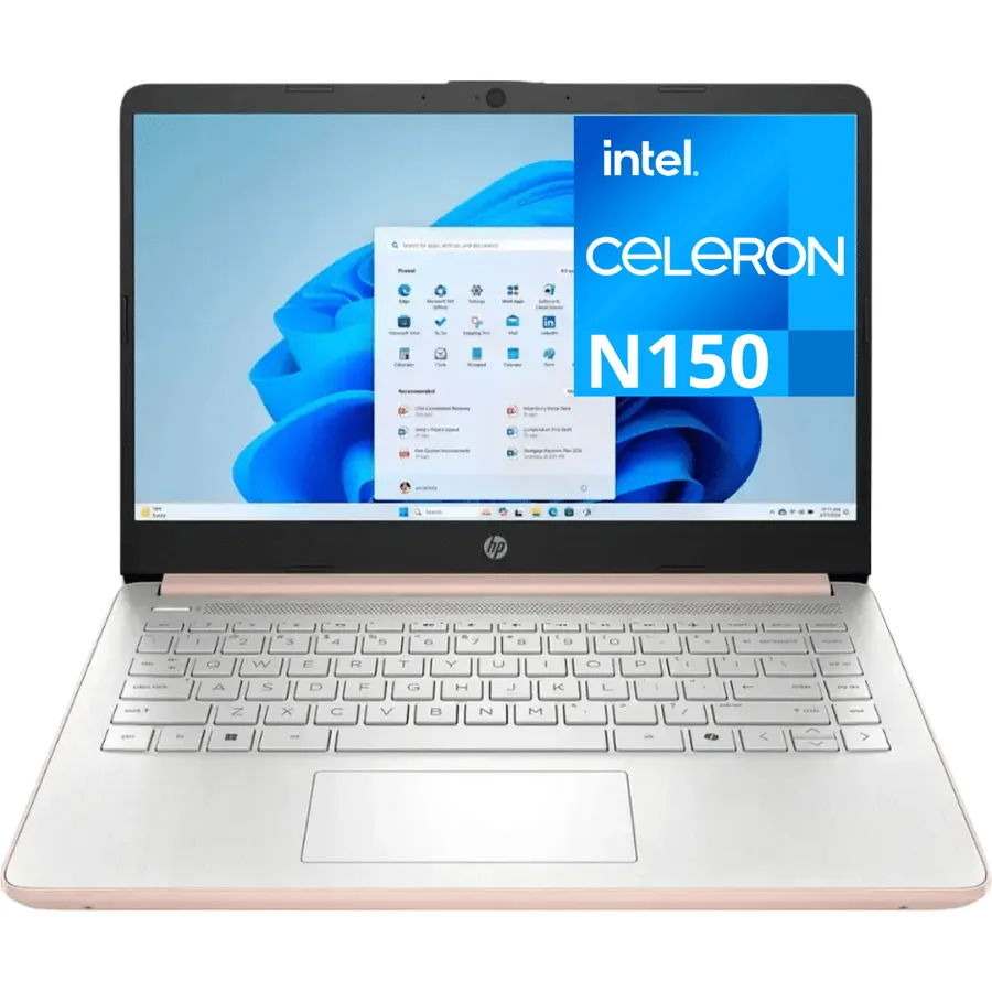 Laptop HP 14-DQ6105DX INTEL N150 RAM 4GB SSD 128GB Ufs 14" (1366 X 768) (hd) Windows 11 Home Pale Rose Gold – 199764967817 – D0SN9UA3-ABA