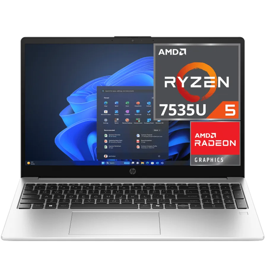 Laptop HP 255R G10 AMD RYZEN 5 7535U RAM 16GB SSD 512GB 15.6” HDMI DP Usb-c Usb-a Freedos Silver Español – C7GP3AT#ABM