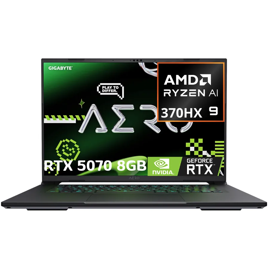 Laptop Gigabyte Aero X16 AMD RYZEN AI 9 HX 370 (ia Integrada) RAM 32GB DDR5 1TB SSD 16" (2560×1600) 165HZ *nvidia Rtx 5070 8GB 8192MB* Lunar