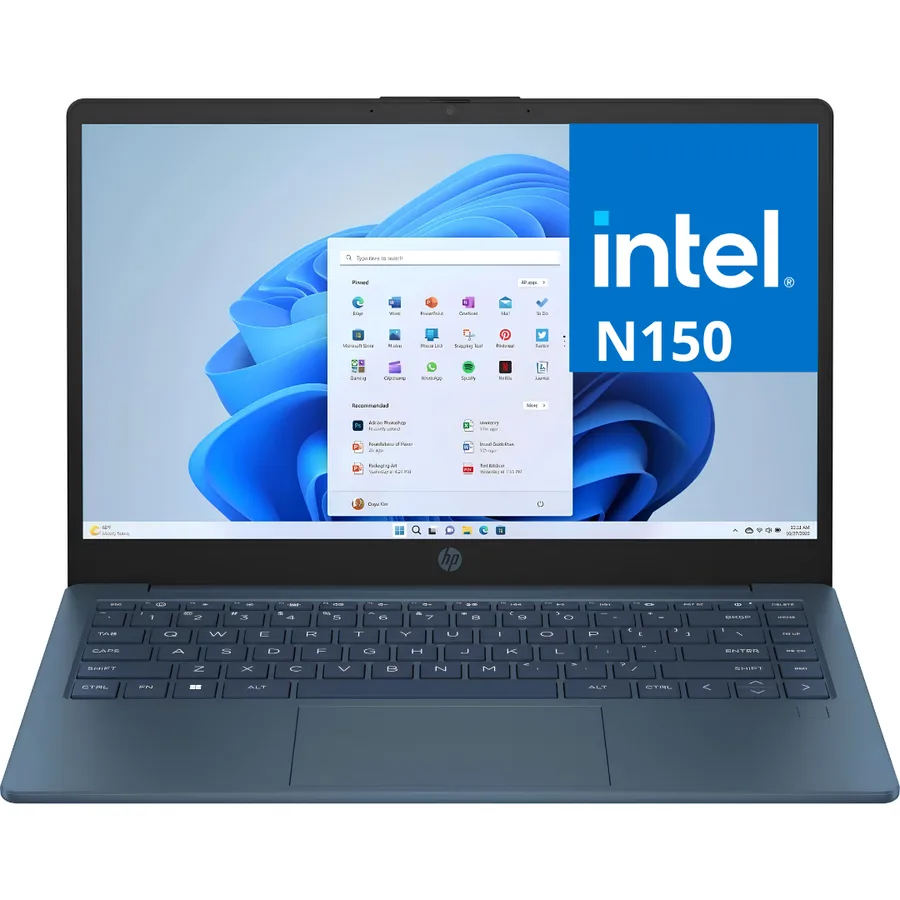 Laptop HP 14-EP2012WM INTEL N150 RAM 4GB RAM SSD 128GB SSD 14" HD Windows 11 Home Blue – B5WX5UA#ABA