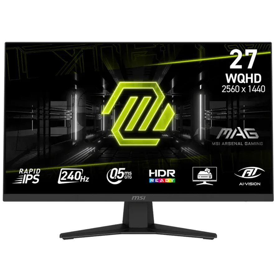 Monitor MSI 27" Flat Mag 274QF X24 Wqhd 2K (2560×1440) 240HZ Rapid IPS 2 X HDMI 2.0 1 X DP – MAG274QF