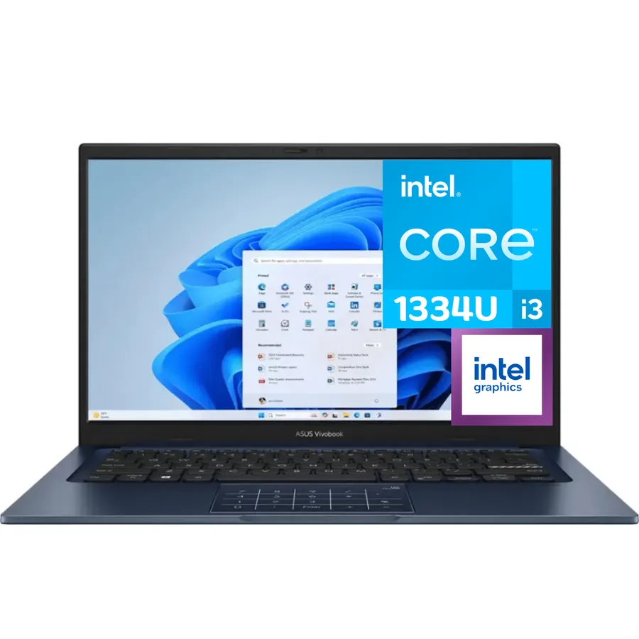 Laptop ASUS Vivobook INTEL Core I5 1334U (13VA Gen) RAM 12GB SSD 256 GB 14” 1920 X 1080 (full Hd) 60HZ Windows 11 Home Ingles Quiet Blue – 1