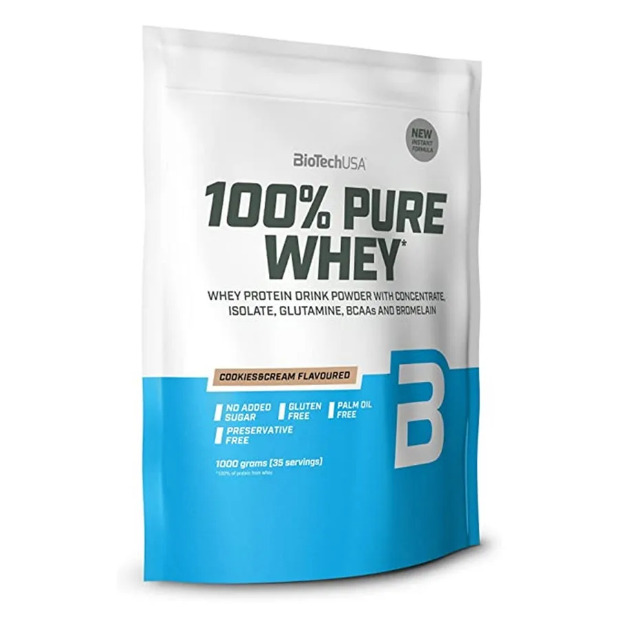 BioTechUsa 100% Pure Whey 2.2 Lbs Cookies & Cream