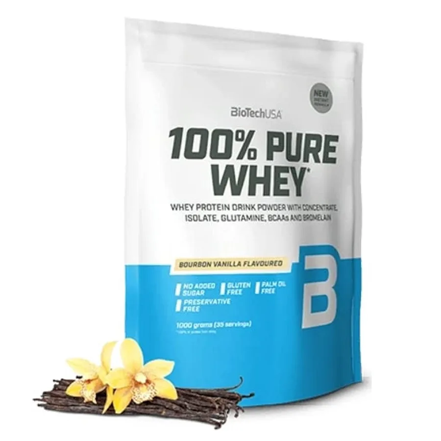 BioTechUsa 100% Pure Whey 2.2 Lbs Vainilla