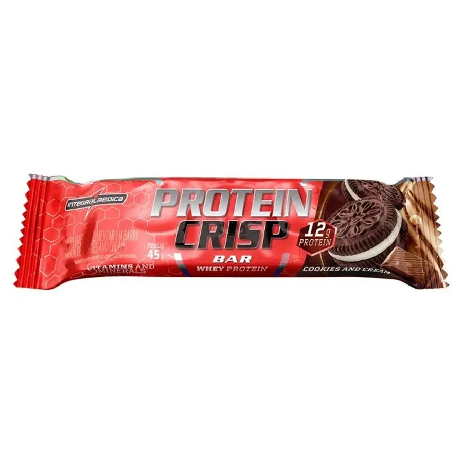 Crisp Bar 45 Gr Cookies & Cream