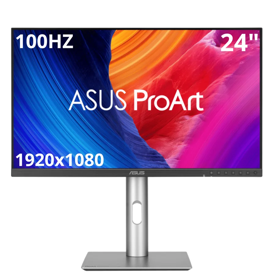 Monitor ASUS/PA248QFV Proart 24 Pulg IPS Wuxga 1920×1080 100HZ HDR-10 D-port HDMI USB Jack – 199291188945 – PA248QFV