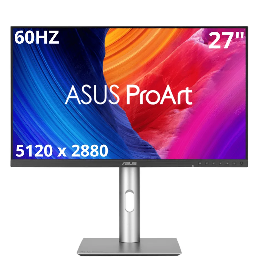 Monitor ASUS PA27JCV Profesional Proart 27 Pulg IPS 5K 5120×2880 DCI-P3 D-port HDMI – 199291206007 – PA27JCV