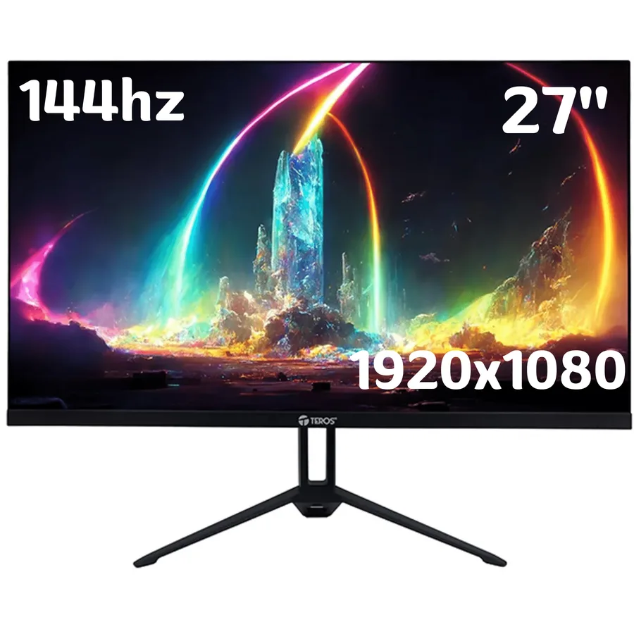 Monitor Teros TE-2714S Pulg Gaming Panel Plano IPS FHD 1920×1080 144HZ – 1MS HDMI DP Parlantes Integrados – 782752508279 – TE-2714S
