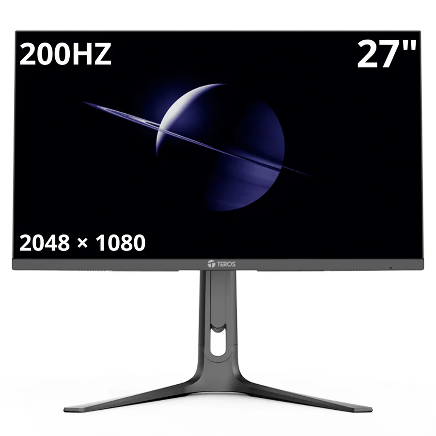 Monitor Teros TE-2754G 27 Pul Gaming Panel Plano Qhd IPS 2560×1440 200HZ – 1MS Audio Out 2DP 2HDMI – TE-2754G