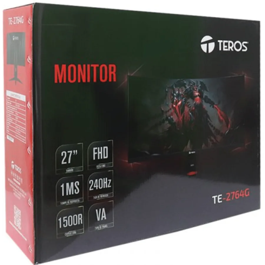Monitor Teros TE-2764G 27 Pul Gaming Curvo FHD 1920×1080 240HZ – 1MS Audio Out 2HDMI 2DP – TE-2764G 3