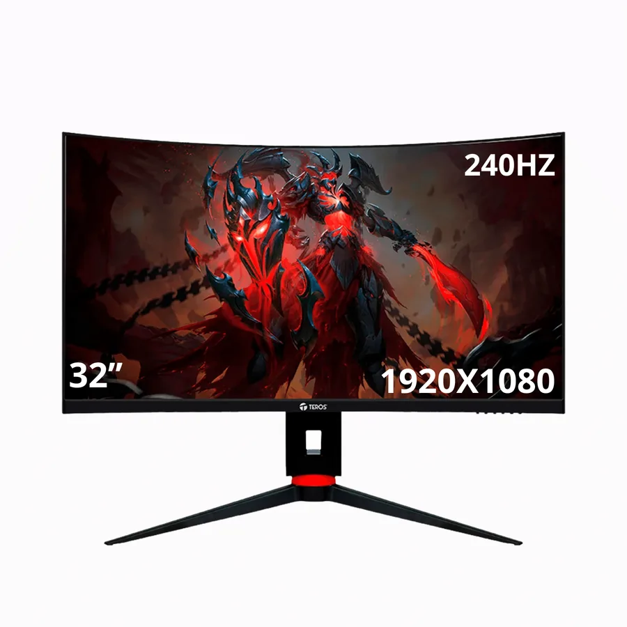 Monitor Teros Gaming TE-3219G 31.5 Pulg Curvo FHD VA 1920×1080 240HZ 1MS Audio Out HDMI DP – TE-3219G