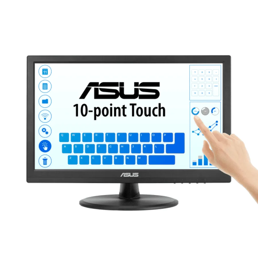 Monitor ASUS/VT169HE Touch Plano Ips/ 15.6 Pulg / FHD 1920×1080/ 220NIS / 60HZ – 5MS / HDMI – VGA – 197105406087 – VT169HE 2