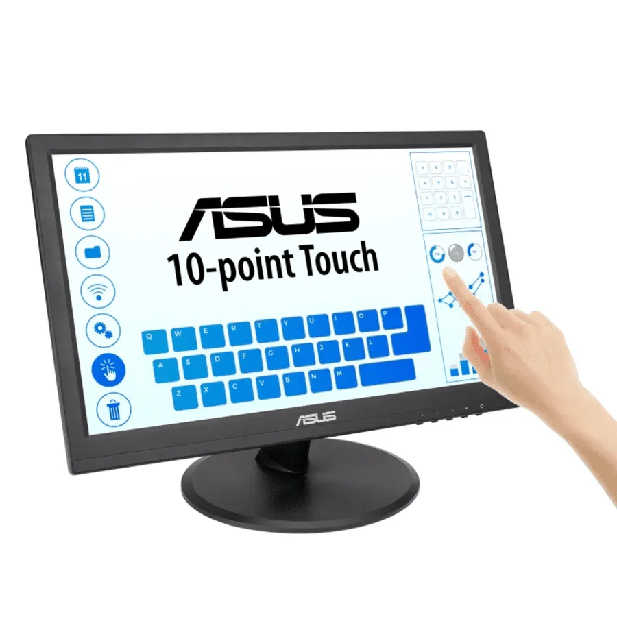 Monitor ASUS/VT169HE Touch Plano Ips/ 15.6 Pulg / FHD 1920×1080/ 220NIS / 60HZ – 5MS / HDMI – VGA – 197105406087 – VT169HE 3