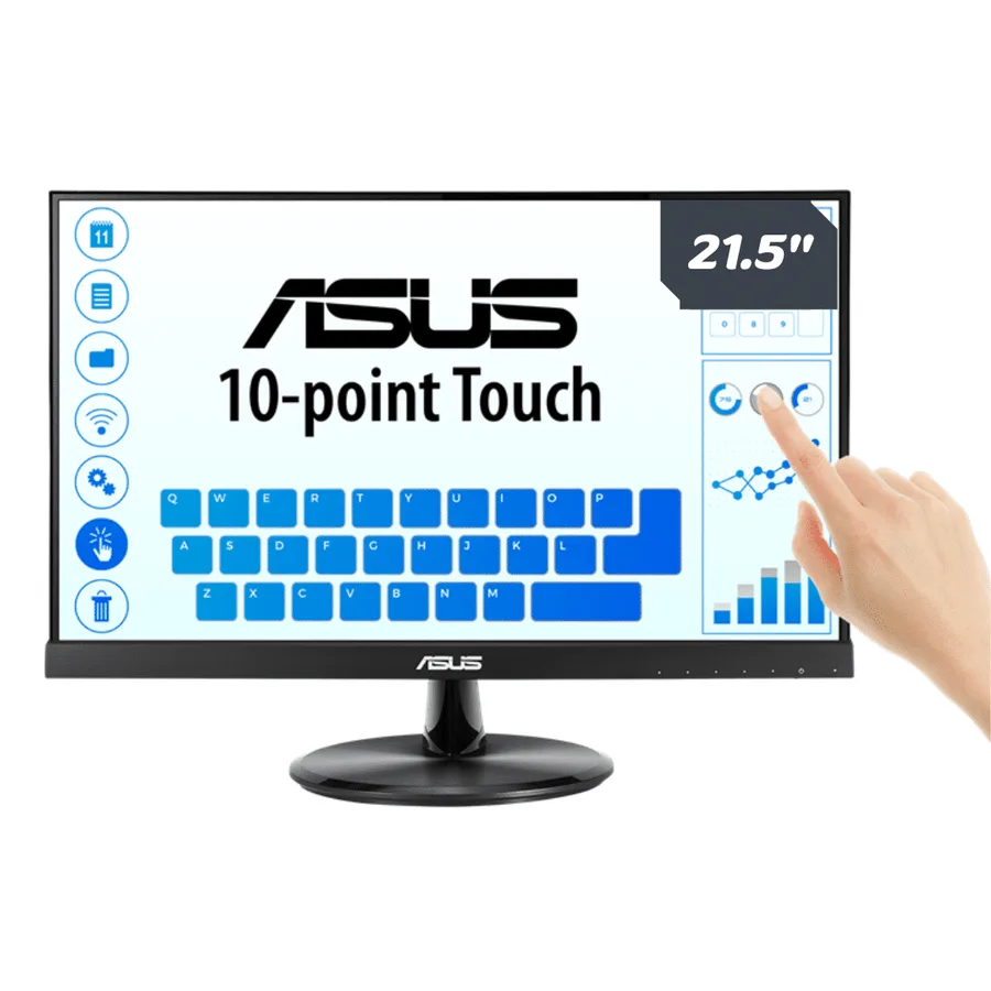 Monitor ASUS VT229H 21.5 Pulg./ Touch / IPS / 1920×1080 / Borde Fino / Speakers / HDMI – Dsub – 199291344785 – VT229H