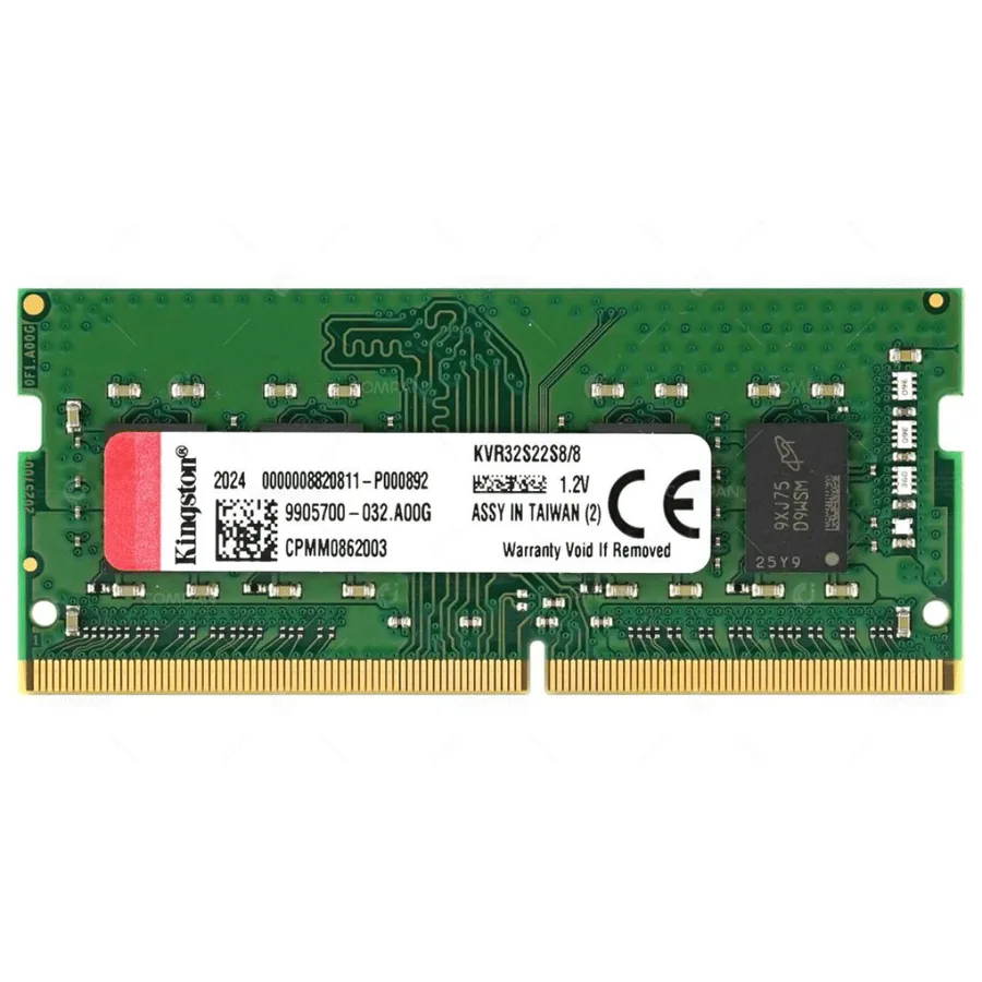 Memoria Ram DDR4 SO-DIMM 8GB PC3200 KINGSTON Laptop KVR32S22S8/8