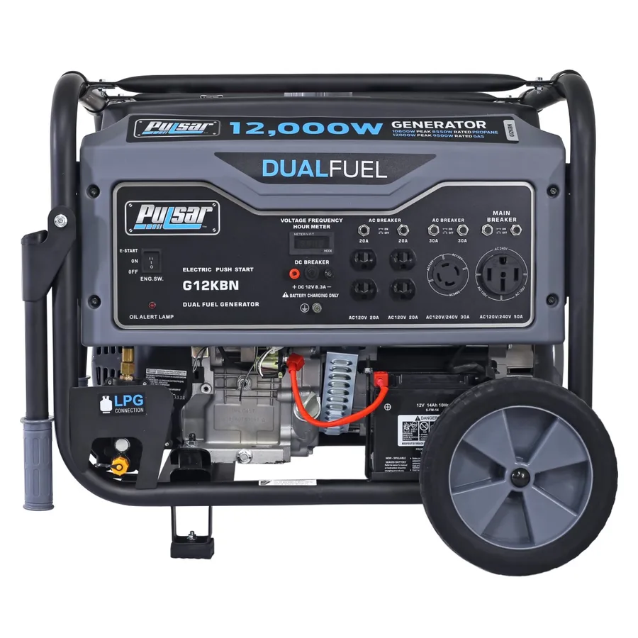 Generador Electrico A Gasolina Americano PULSAR 12,000W (12KW) Dual Fuel (gasolina, Gas Doméstico Y Propano) (epa Certification) (electric S