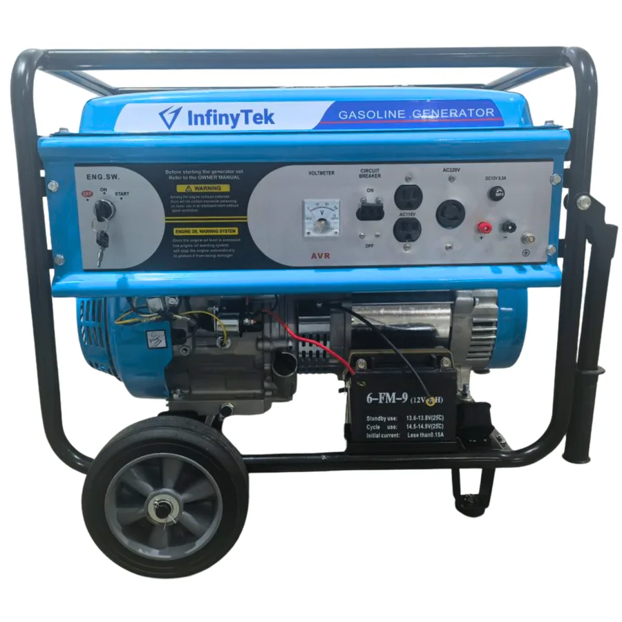 Generador Electrico A Gasolina Infinytek 8,500 Watt (8,5 Kw) Azul Gasolina – Gen-infk