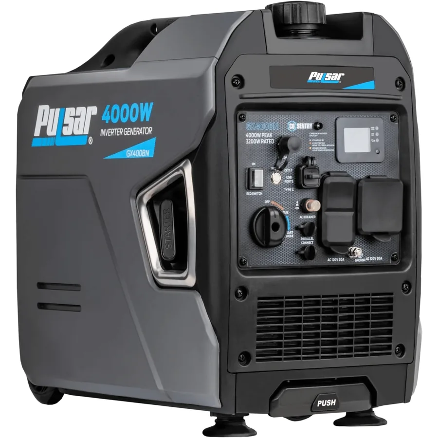 Generador Electrico A Gasolina Americano PULSAR GX400BN 4000W (4.0KW) Portable Ultra Silencioso Dual Fuel (gasolina, Gas Doméstico Y Propano
