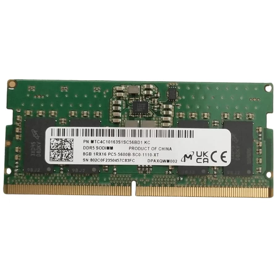 Memoria Ram DDR5 SO-DIMM 8GB PC5600 MT Laptop 5600MT/S â MTC4C10163S1SC56BD1