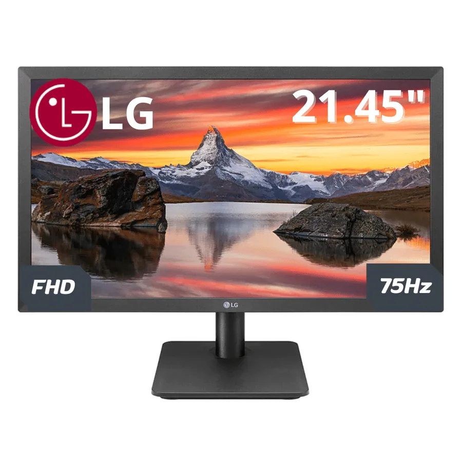 LG 22MP410-B â Monitor LED â 21.45" â 1920 X 1080 Full HD (1080P) @ 75 HZ â VA â 250 Cd/mÂČ â 3000:1 â 5 MS â Hdmi, VGA â Monitores â Monitor