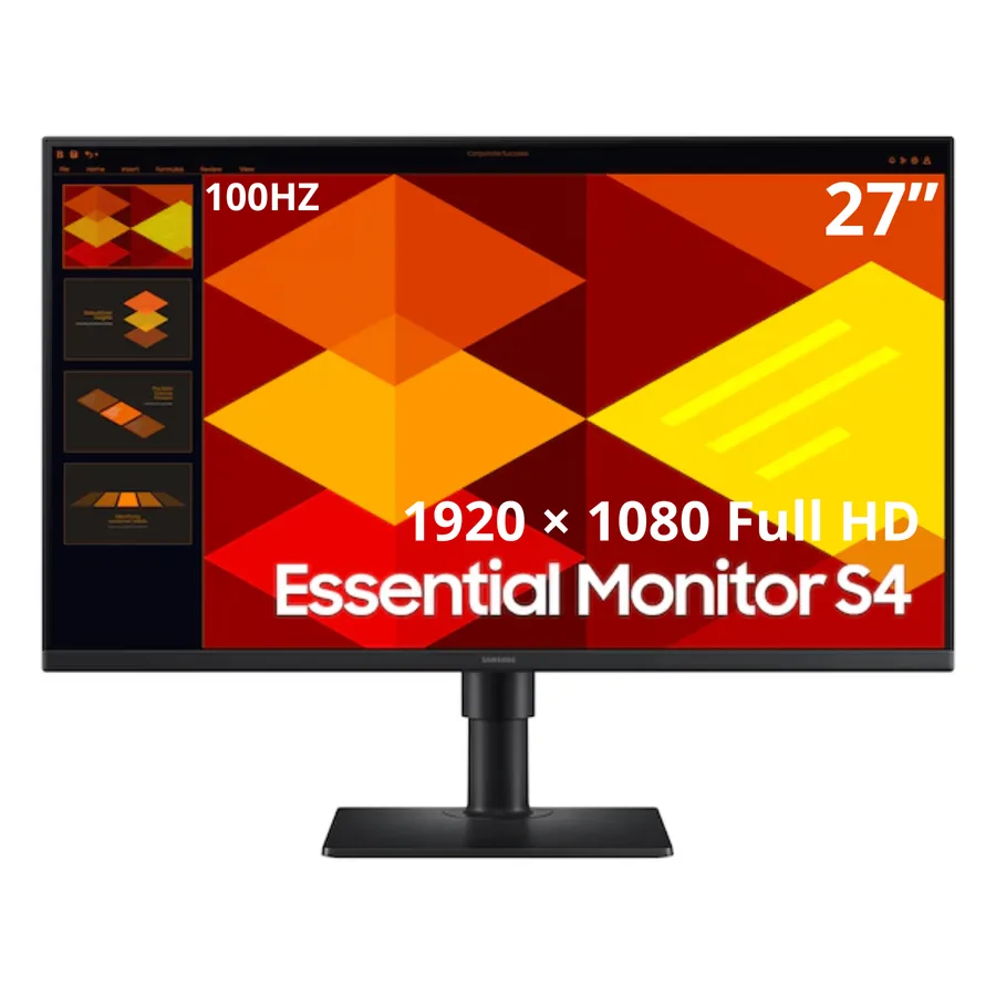 SAMSUNG Monitor 27" Essential S4 â LS27D402GANXGO