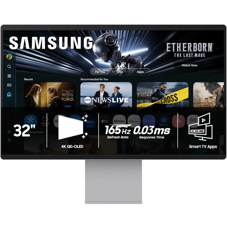 SAMSUNG Smart Monitor 32" M9 Oled, 4K Vision AI â LS32FM900SNXZA