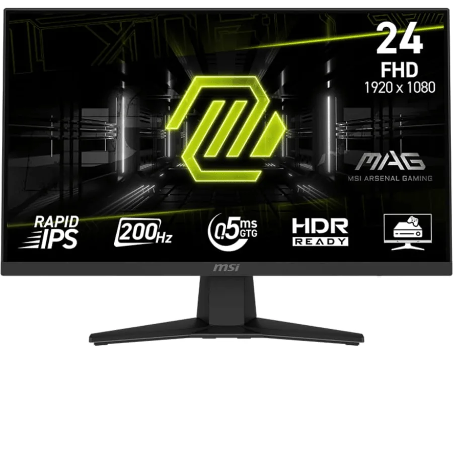 MSI MSI MN Mag 242F 24 Rapid IPS FHD 1920Ă1080 16:9 0.5MS 200HZ HDMI DP Retail MN 298860 MAG242F
