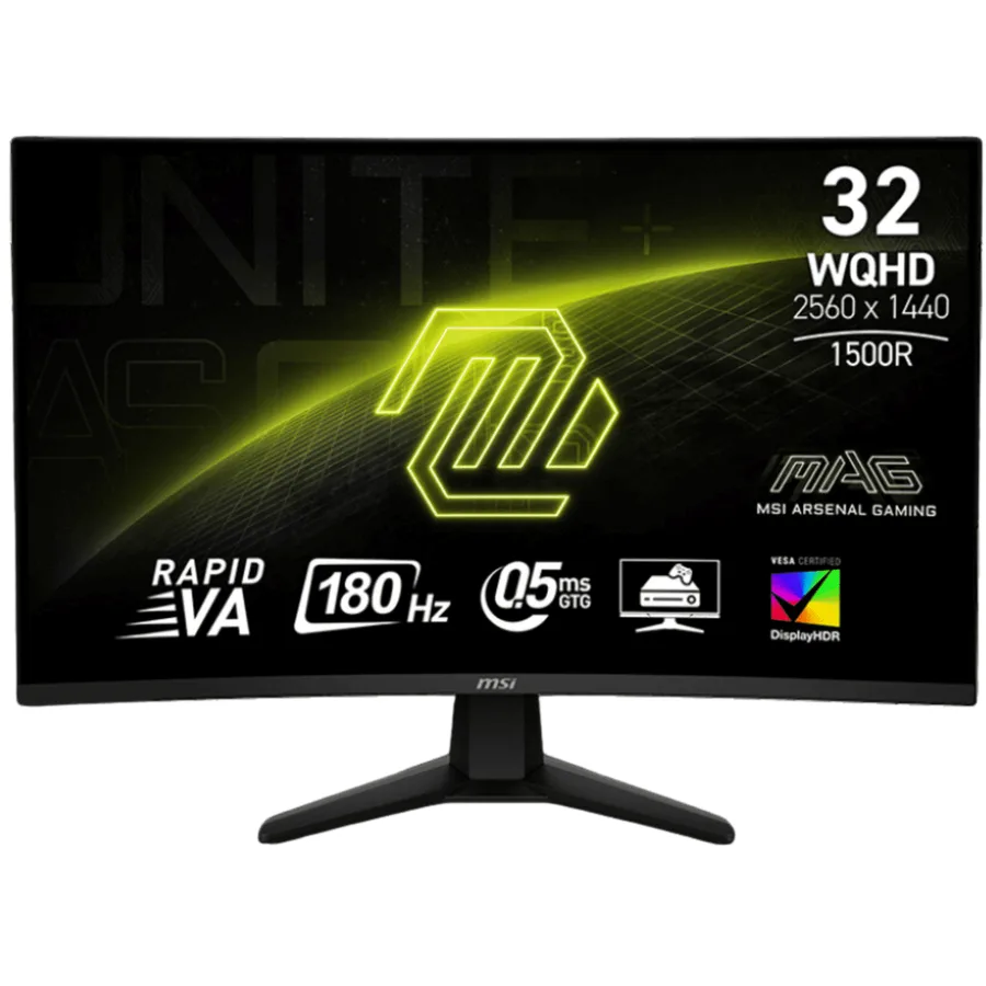 MSI Mag 32CQ6F 32" Class Wqhd Curved Screen Gaming LED Monitor â 16:9 â Black | Sku MSI-M32C6F â Mon â MSI-M32C6F â MSI â 824142356722 â MAG