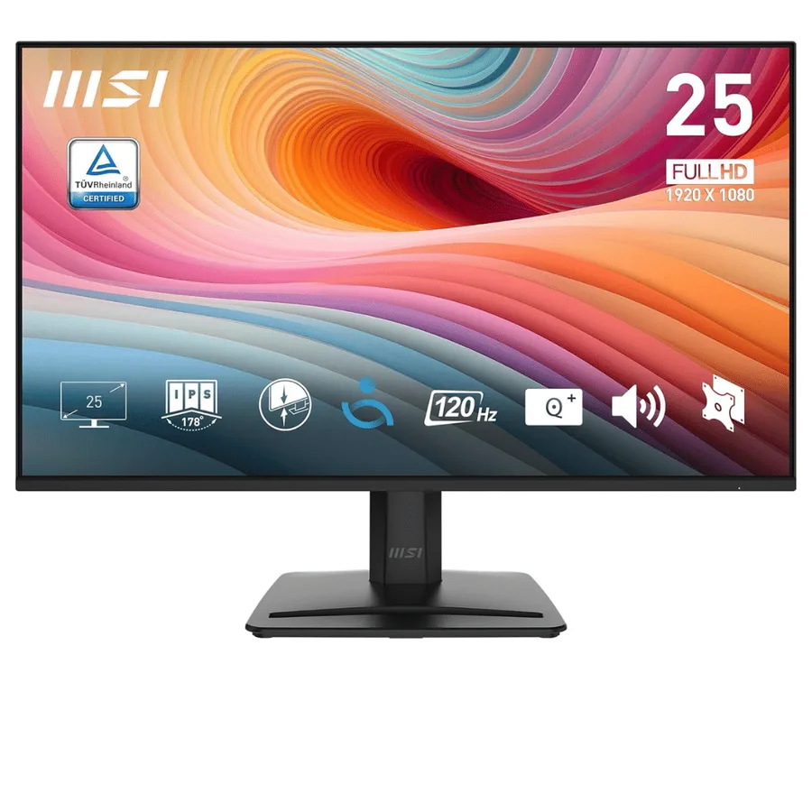 MSI Pro MP251 E2 â PROMP251E2 â Business Productivity Monitor â 24.5" IPS 120HZ Adaptive-sync Display â HDMI â Displayport | Sku MSI-MP25E2