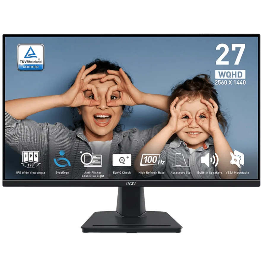 MSI Pro MP275Q 27˘ Class Wqhd LED Monitor â 16:9 â Matte Black Color Bezel | Sku MSI-PM275Q â Mon â MSI-PM275Q â MSI â 824142342121 â P