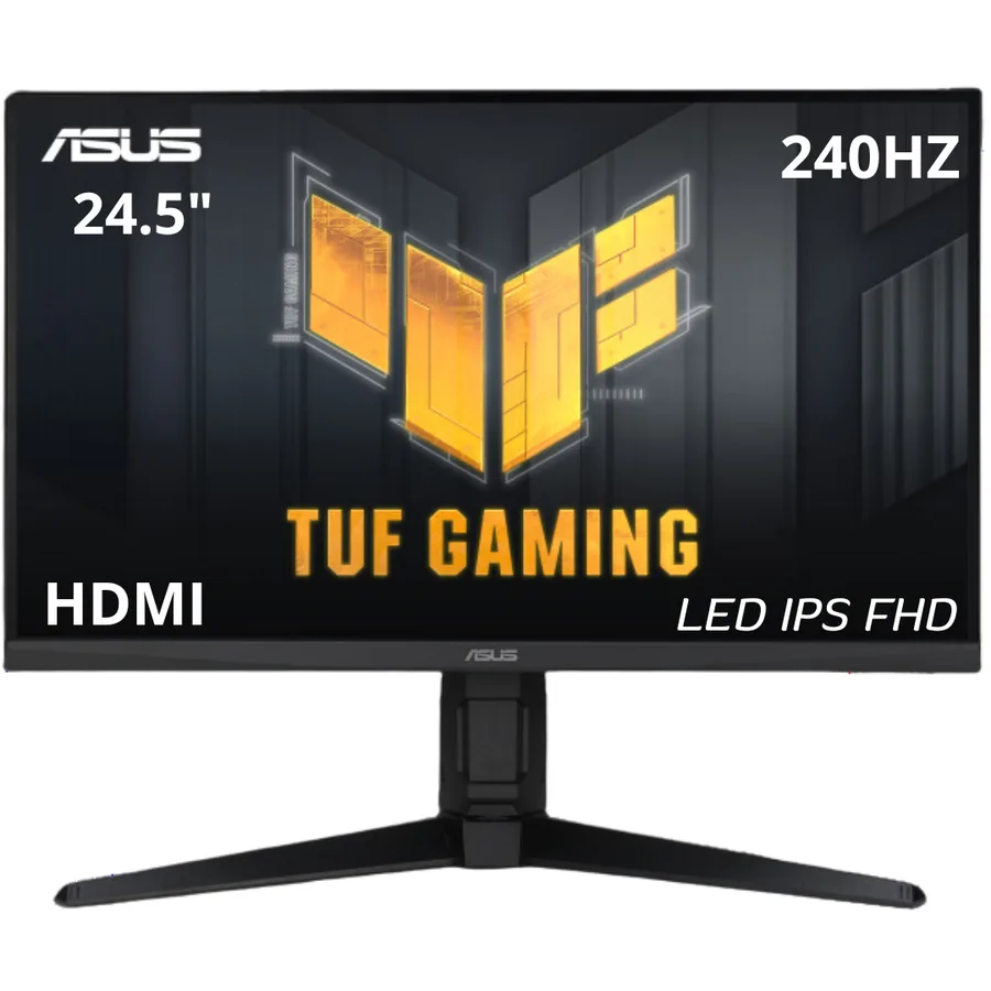 Monitor ASUS/VG259QM5A Tuf Gaming 25PULG 1920Ă1080 Pixeles 1MS 240HZ HDR10 HDMI 90LM0B90-B01OI1 â 199291109353 â VG259QM5A